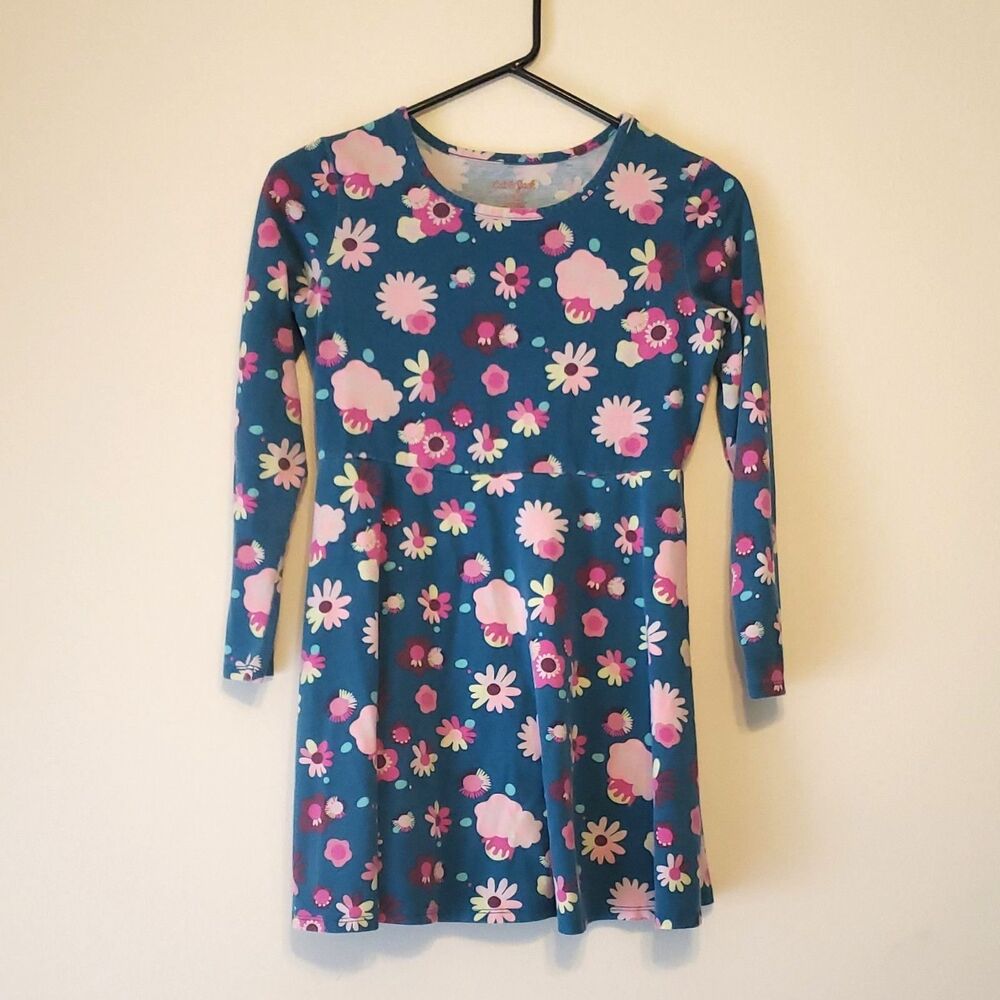 Cat & Jack Dress Size L 10/12 Cute Floral Print And Style